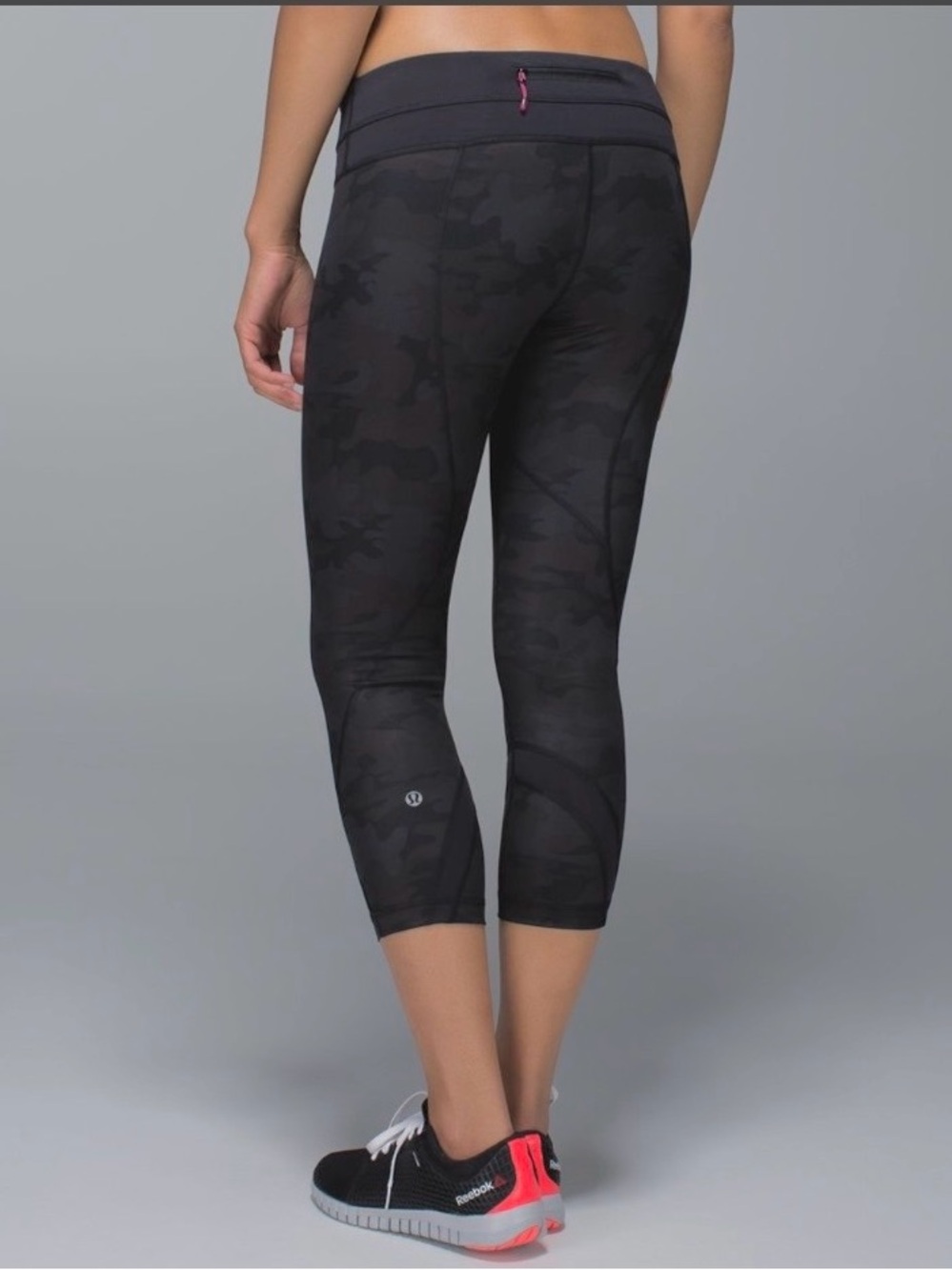 Lululemon Run: Inspire Crop II All Luxtreme Savasana Camo Black/Black - Picture 2 of 15